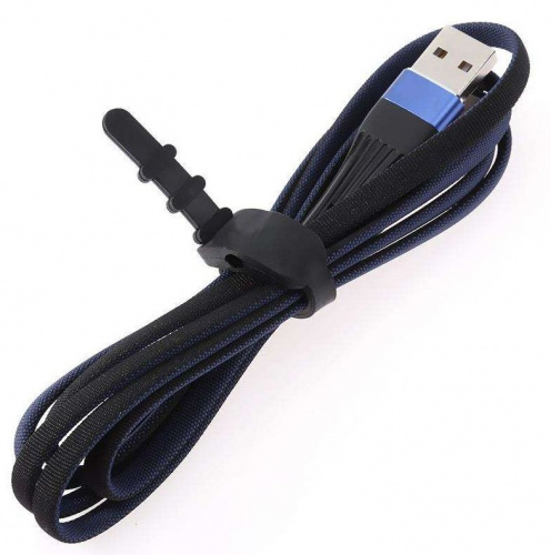 USB дата-кабель HOCO U39 Slender Lightning (1.2 м) Blue и Black