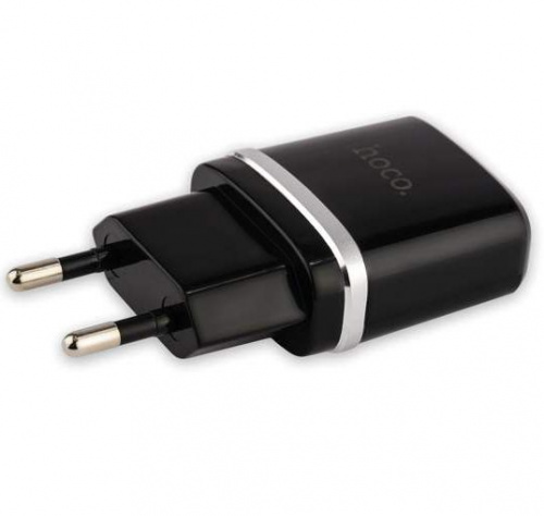 Сетевой блок питания HOCO C12 Dual USB Charger черный