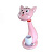 Детская настольная лампа LED BL-1606 Кот розовый