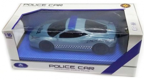 ​Машинка на радиоуправлении Police Car Safeguard модель 1:16 (Ferrari) серебристая