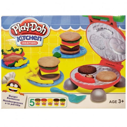 Масса для лепки Play-Doh Бургер барбекю (5 баночек)