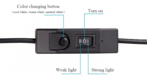 Настольная светодиодная лампа на прищепке LED Eye Protection Clamp Clip Light 3W USB, белая