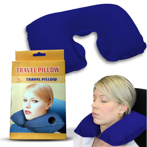 Подушка для путешествий TRAVEL PILLOW (Тревел Пиллоу) серая