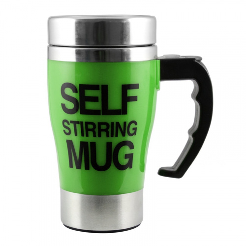 Термо-кружка мешалка 350мл Self Stirring Mug, зеленая