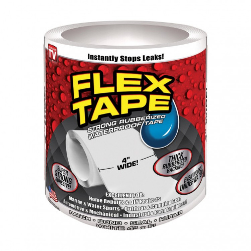 Сверхсильная клейкая лента Flex Tape (152х10см) White