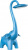Детская настольная лампа LED BL-1603 Слоник голубой