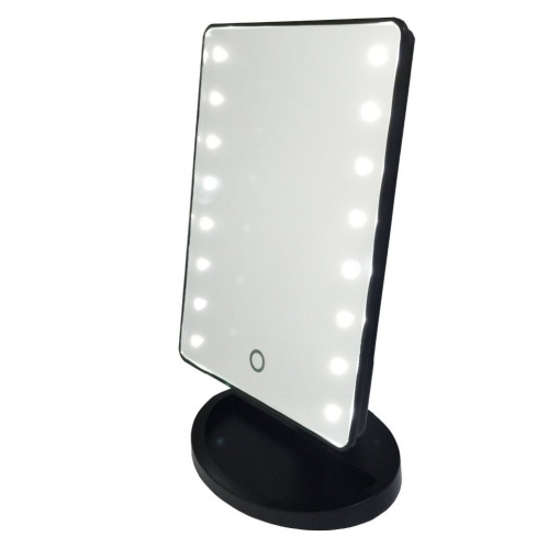 Зеркало со светодиодами Large LED Mirror, черный