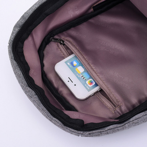 Рюкзаки с USB портом для зарядки телефона голубой