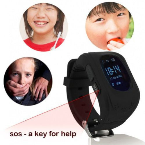 Детские умные часы Smart Baby Watch Q50, черные