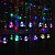Гирлянда-шторы светодиодные мигающие Огни в шаре, 2,2 метра (Мультиколор)