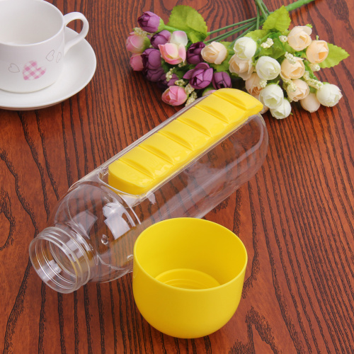 Бутылка для воды IN STYLE PILL ORGANIZER BOTTLE, желтая