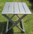 Складной туристический стол для пикника + 4 стула (110х70х70 см) серебристый