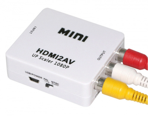 Конвертор-переходник из AV (3RCA) в HDMI AV2HDMI