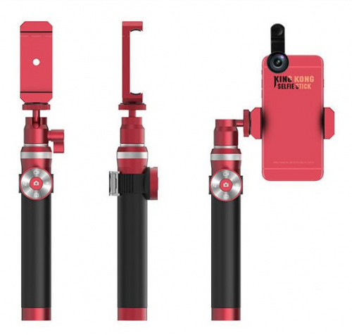 Складной Монопод King Kong Selfie Stick 91.5 Premium Red