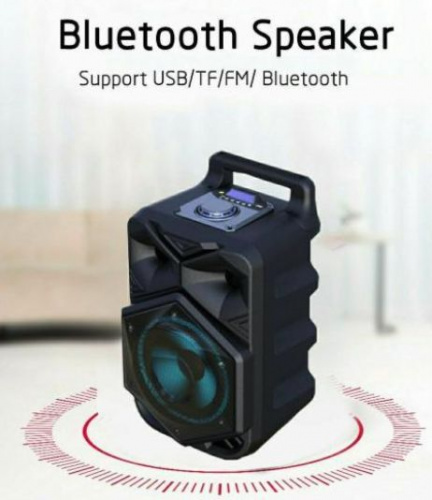 Портативная Bluetooth колонка с микрофоном BT Speaker BT-1778, черный