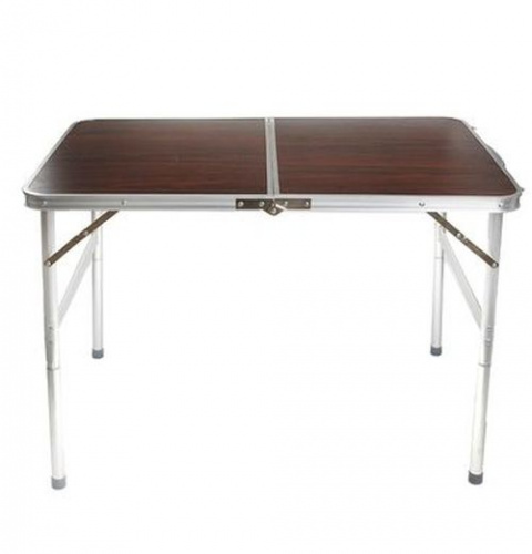 Складной туристический стол для пикника + 2 стула Folding Table (90х60х70 см), коричневый