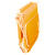 Шезлонг раскладушка с козырьком, 192х58х28 см, оранжевый