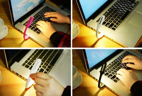 USB лампа для подсветки клавиатуры ноутбука (Черный)
