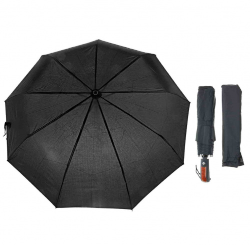 Зонт автомат Universal Umbrella прямая ручка, черный