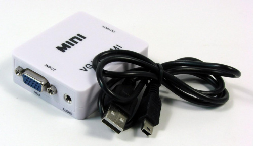 Переходник VGA - HDMI HD Video Converter HDV-M600 (Белый)