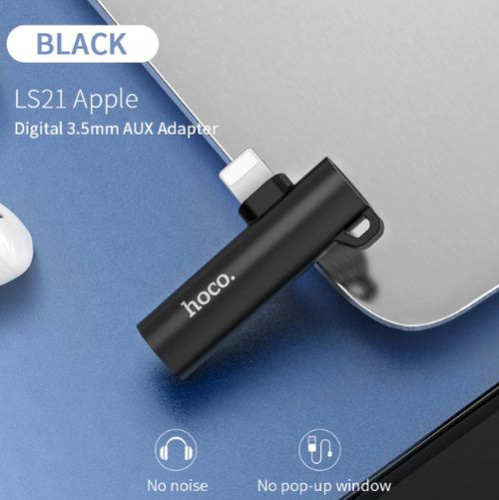 Аудио-переходник Hoco LS21 Digital 3.5 Audio Converter Black