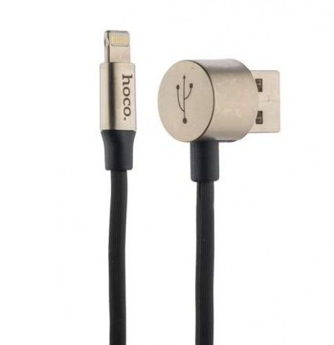 USB дата-кабель HOCO U18 Golden hat multi-functional Lightning/ MicroUSB (1.2 м) Черный