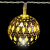 Гирлянда-нить "Золотые шарики" 6 метров, 40 Led, цвет: теплый белый
