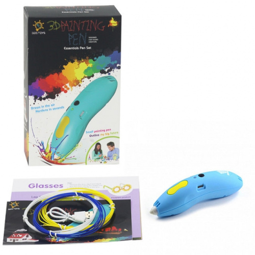 3D ручка Painting Pen 369 Toys для рисования, голубая