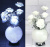 Лампа светодиодная ваза с розами 30 см белая