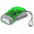 Фонарик-динамо ручной аккумуляторный Hand-Pressing Flash Light 3 LED, зеленый