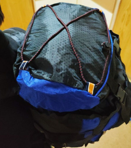 Рюкзак туристический HAIWANG 90л, черный/синий