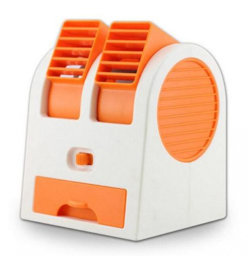 Настольный мини кондиционер-вентилятор MINI FAN HB-168 с USB, оранжевый