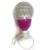 Светодиодная диско-лампа LED Full color rotating lamp с подставкой, розовая