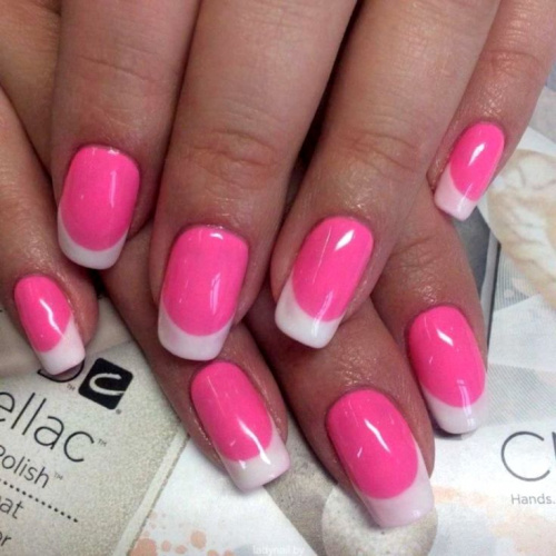 Ногти накладные с французским маникюром Opoola French Nails 24 шт, розовые