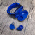 Беспроводные наушники браслет TWS HM50 синий
