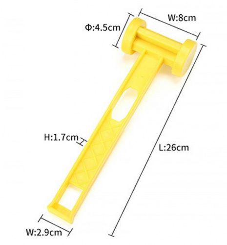 Молоток для забивания колышков палатки, желтый