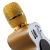 Беспроводной караоке-микрофон M9 золотой