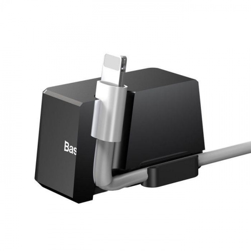 Подставка для зарядки iPhone Baseus Quadrate Desktop Bracket (with cable) черный