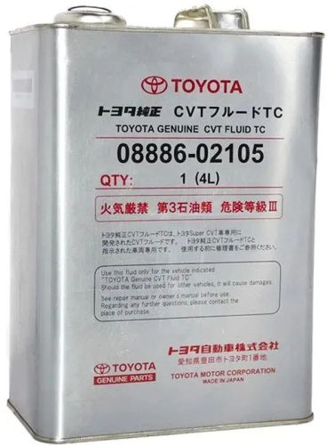 Трансмиссионное масло TOYOTA CVT Fluid TC, 4 л