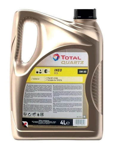 Синтетическое моторное масло TOTAL Quartz INEO ECS 5W30, 4 л