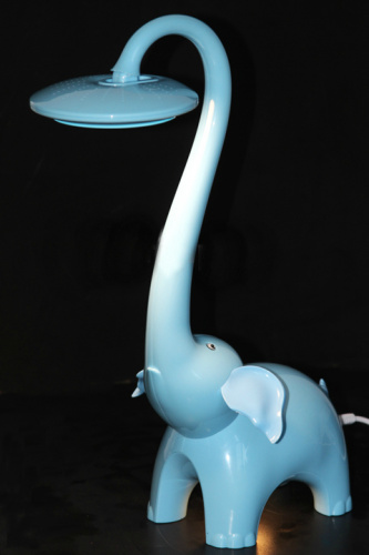Детская настольная лампа LED BL-1603 Слоник голубой