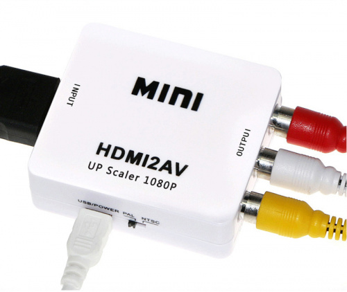 Конвертор-переходник из AV (3RCA) в HDMI AV2HDMI