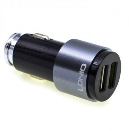 Автомобильное зарядное устройство LDNIO DL-C403 2USB 4.2A + кабель Ligthning Iphone