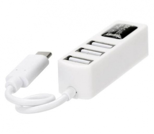 OTG хаб-разветвитель с USB-C на USB 3.1 с 4 портами белый