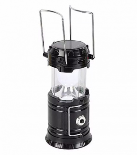 Кемпинговый фонарь-светильник с солнечной батареей Camping Lantern (Черный)