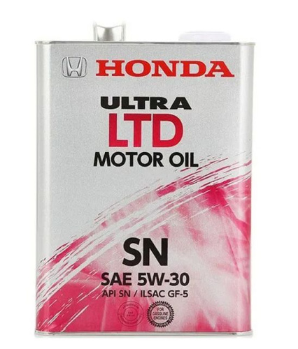 Моторное масло HONDA ULTRA LTD MOTOR OIL SN 5W-30 синтетическое 4 л