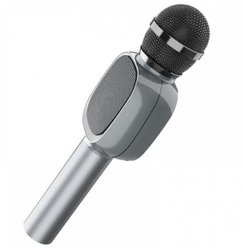 Bluetooth караоке микрофон Hoco BK4 Soul sound KTV Серый