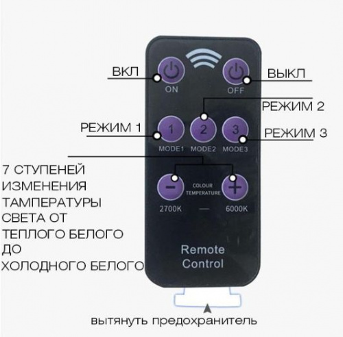 Уличный светильник на солнечной батарее с пультом ДУ 48LED ZH-048RY3 черный