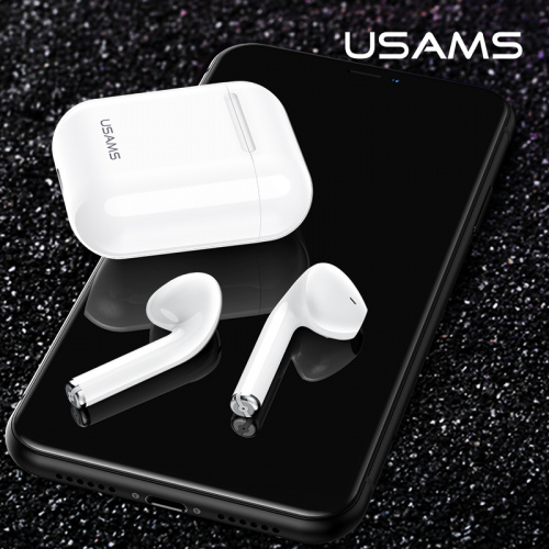 Беспроводные наушники USAMS US-LU001 Bluetooth BT5.0 (Белый)