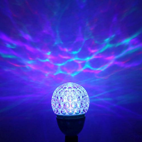 Светодиодная диско-лампа LED Full color rotating lamp, зеленая